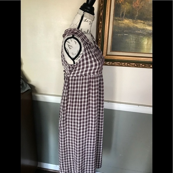 Rare Vintage 1980’s Gingham Collar Dress - Picture 6 of 9